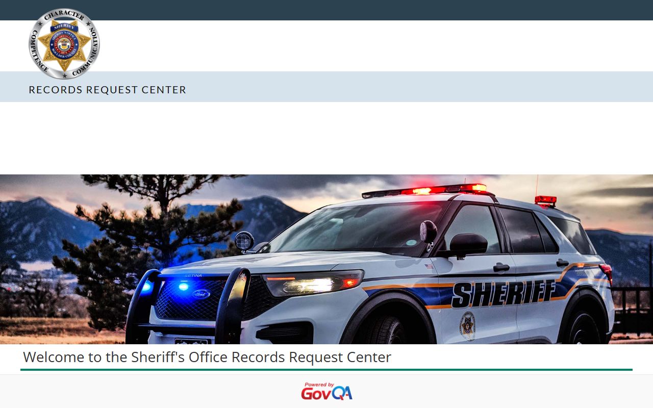 Boulder County jail mugshots sheriff records request portal